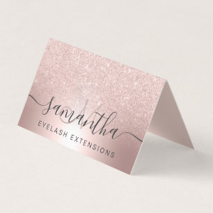 Tarjeta De Visita El pelo del maquillaje subió aftercare del ojo del