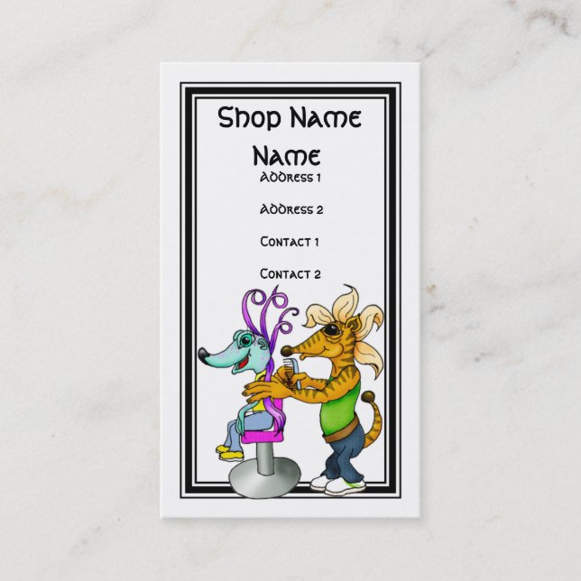 Tarjeta De Visita El peluquero (Anverso)