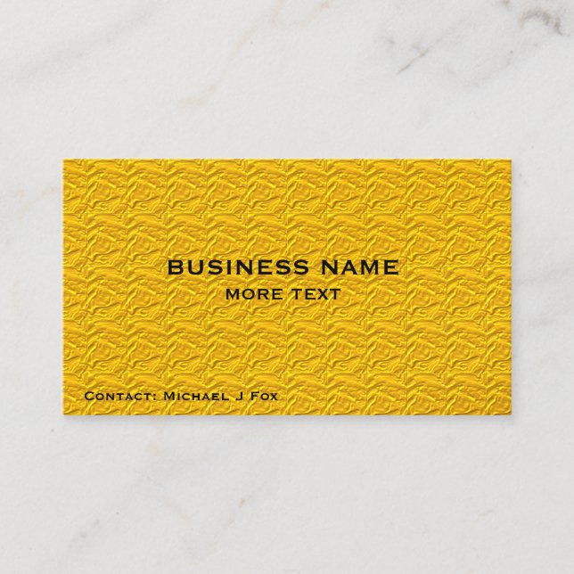 Tarjeta De Visita el personalizado del diseño del efecto metalizado (Anverso)