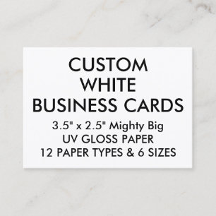 Tarjeta De Visita El personalizado personalizó el LUSTRE 3,5"" las