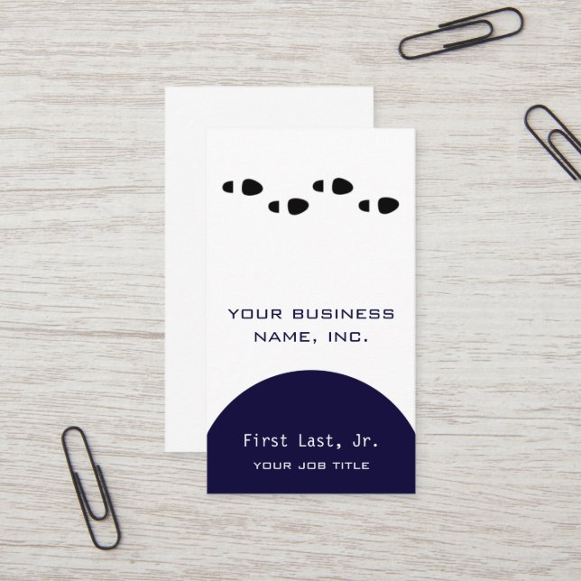 Tarjeta De Visita El pie camina [cuatro] (Anverso/Reverso In Situ)