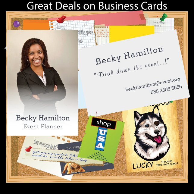 Tarjeta De Visita El planificador de eventos Misty Photo Template Fa (Subido por el creador)