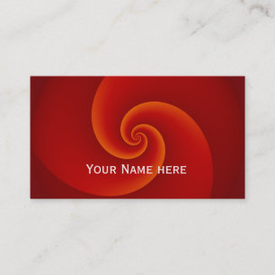 Tarjeta De Visita El poder tuerce en espiral modelo del fractal -