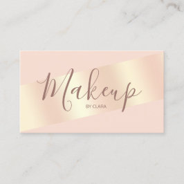 Tarjeta De Visita El polluelo moderno elegante se ruboriza oro color