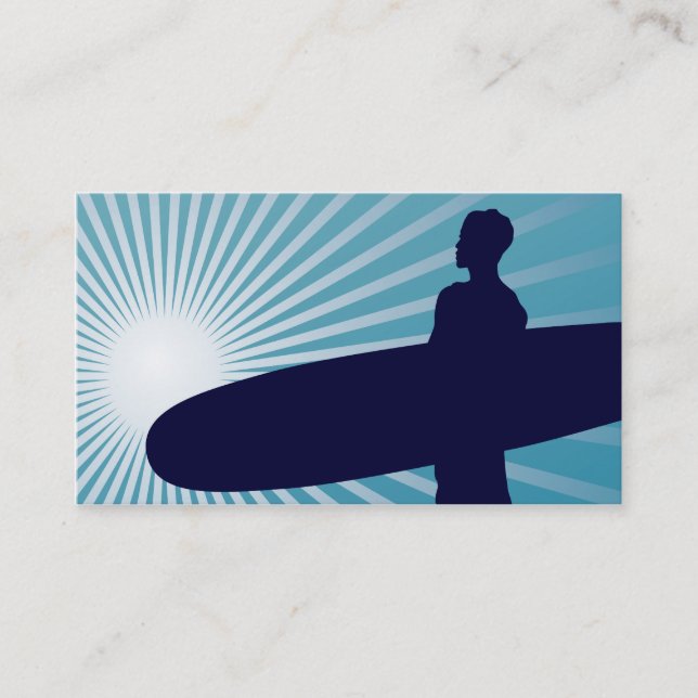 Tarjeta De Visita el practicar surf altísimo (Anverso)