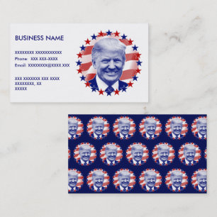 Tarjeta De Visita El presidente Donald Trump se tambalea