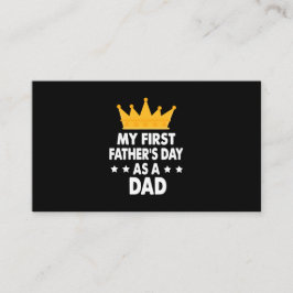 Tarjeta De Visita El primer día de mi padre como padre 2021