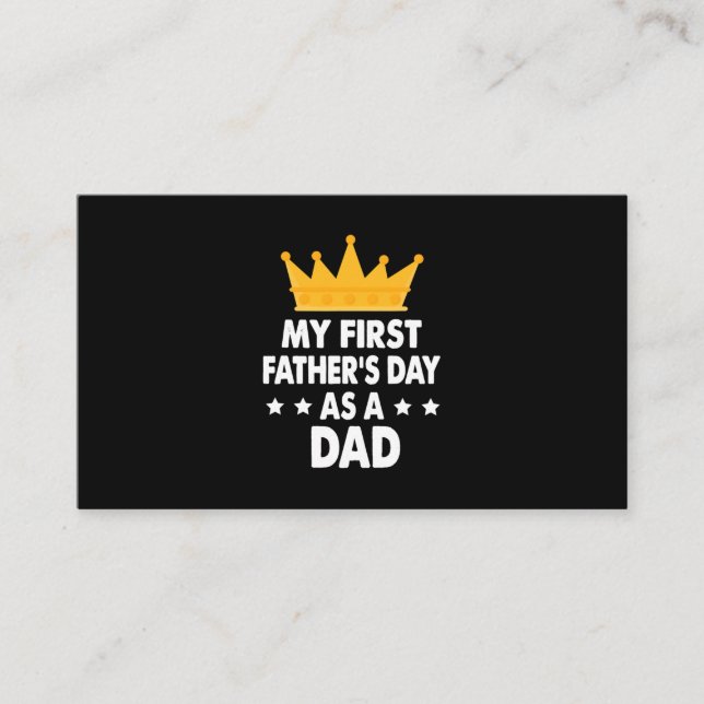 Tarjeta De Visita El primer día de mi padre como padre 2021 (Anverso)