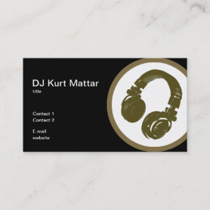 Tarjeta De Visita El profesional de DJ