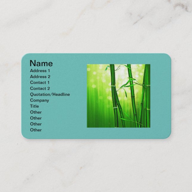 Tarjeta De Visita El profesional de la oficina personaliza el (Anverso)