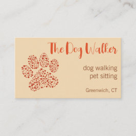 Tarjeta De Visita El profesional moderno The Dog Walker