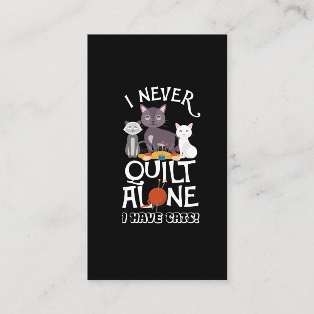 Tarjeta De Visita El propietario de un gato con el peinado acolchado (Anverso)