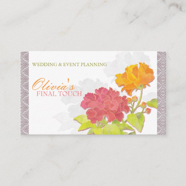 Tarjeta De Visita El pueblo asiático y la Damasco de la Moda (Anverso)