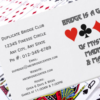 Tarjeta De Visita El Puente Es Un Juego De La Locura Y El Caos Miste