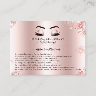 Tarjeta De Visita El purpurina color de rosa atractivo del oro azota