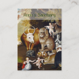 Tarjeta De Visita El reino apacible - santuario animal/rescate