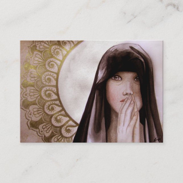 Tarjeta De Visita El rezo (Anverso)