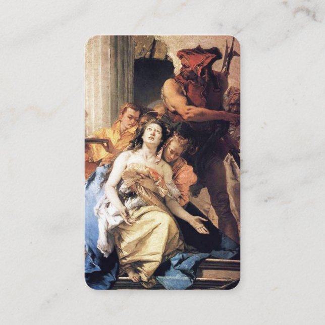 Tarjeta De Visita El rezo carda St Agatha 1 del | (Anverso)