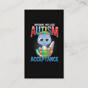Tarjeta De Visita El rompecabezas del autismo cuece al niño autista
