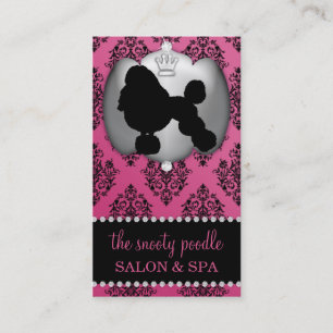 Tarjeta De Visita El rosa color de rosa francés Jeweled la