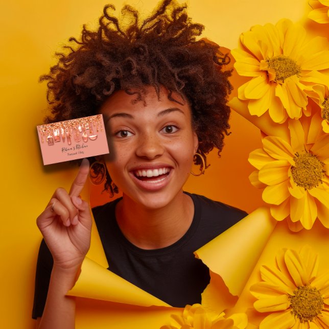 Tarjeta De Visita El Rosa del restaurante del Chef Personal Drin Bus (Catering Personal Chef Restaurant Rose Drips Busin Business Card)