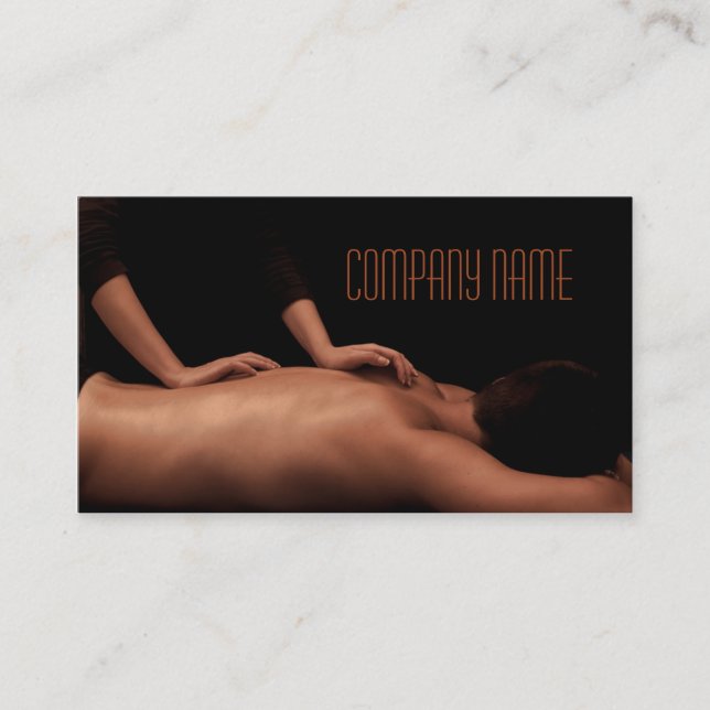 Tarjeta De Visita El salón de belleza/el masaje/se relaja/casa del (Anverso)