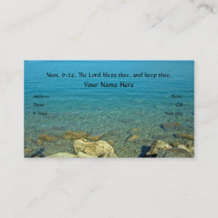 Tarjeta De Visita El señor Bless Thee, verso de la biblia