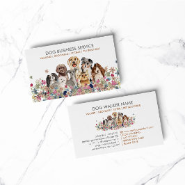 Tarjeta De Visita El servicio de sentadas para pasear en Perro Groom