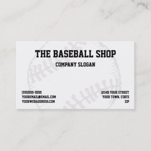 Tarjeta De Visita El softball del béisbol se divierte tema
