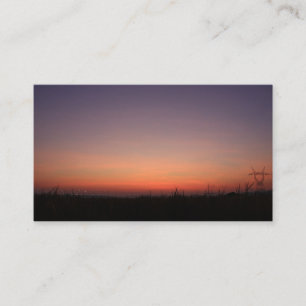 Tarjeta De Visita el sol se eleva rojo es hermoso