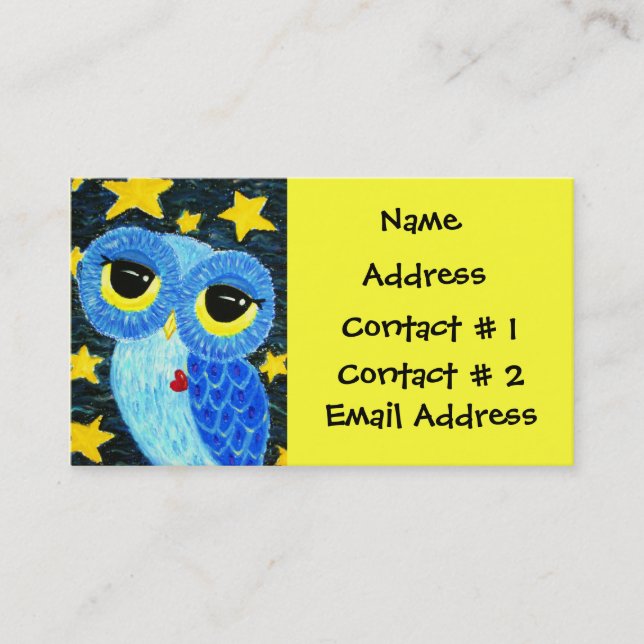 Tarjeta De Visita El soñador Namecard personal (Anverso)