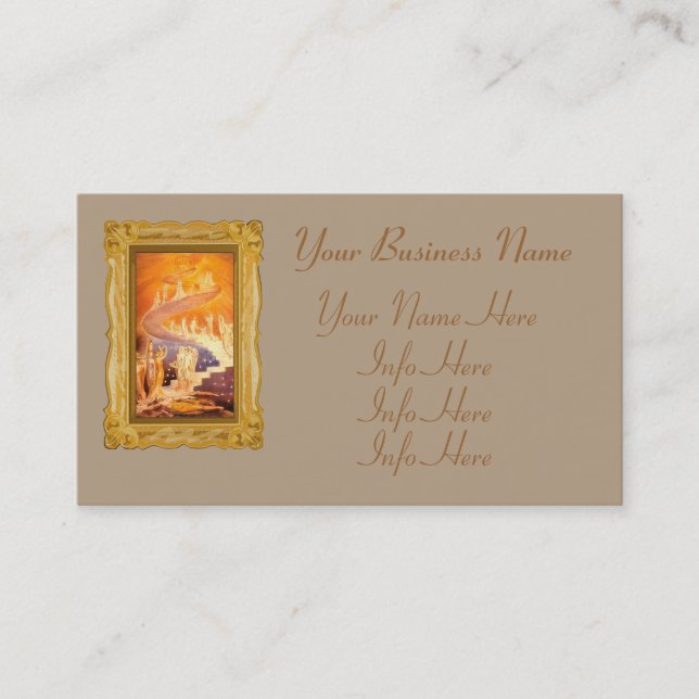 Tarjeta De Visita El sueño de Jacob de Guillermo Blake (Anverso)