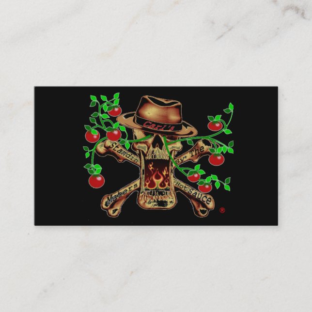 Tarjeta De Visita El suplente Bty de Carl el Maters (Anverso)