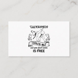 Tarjeta De Visita El Taekwondo me toca y su primera lección está