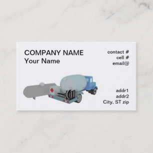 Tarjeta De Visita el tanque y camión de propano