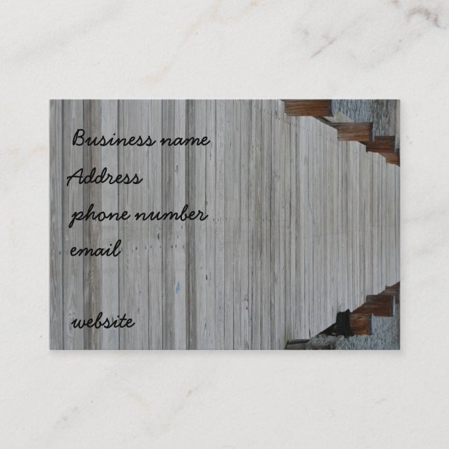 Tarjeta De Visita ¡El Tarjeta-Personalizar del negocio de muelle él! (Anverso)