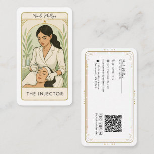 Tarjeta De Visita El Tarot de la Piel del Med Spa Injector en redes 