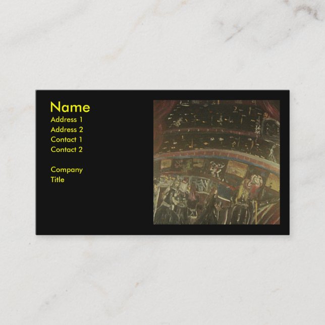 TARJETA DE VISITA EL TEATRO (Anverso)