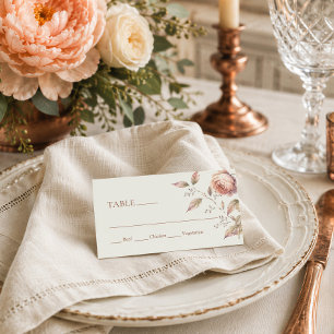 Tarjeta De Visita Elección de comida de recepción de boda elegante d