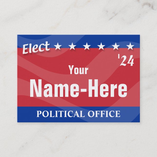 Tarjeta De Visita ELECT - Campaña política (Anverso)