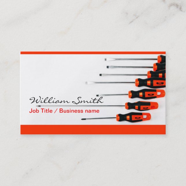 Tarjeta De Visita Electric/ Handyman Business card (Anverso)