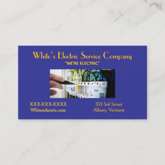 Tarjeta De Visita “Electric Service Company ” Business Card