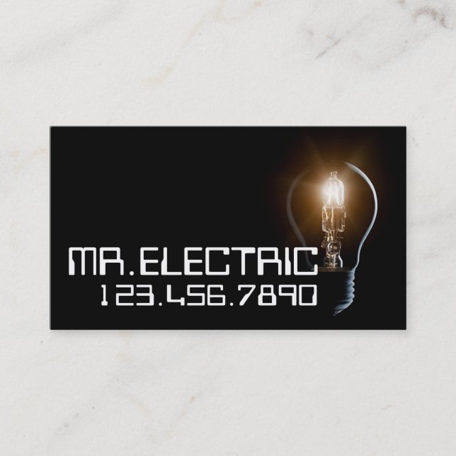 Tarjeta de visita eléctrica, electrónica (Anverso)