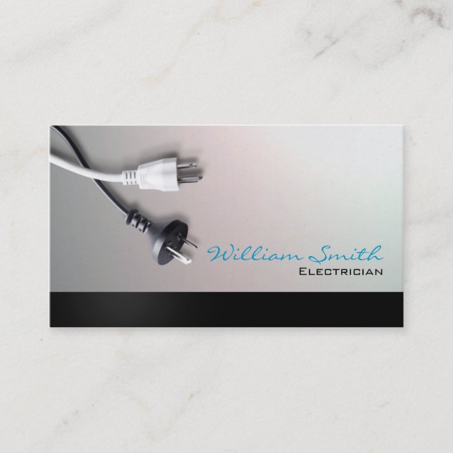 Tarjeta De Visita Electrician Business card (Anverso)