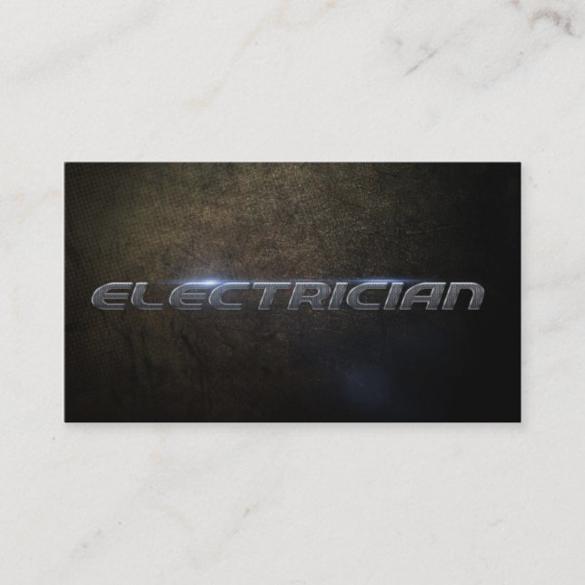 Tarjeta De Visita Electrician Business card (Anverso)