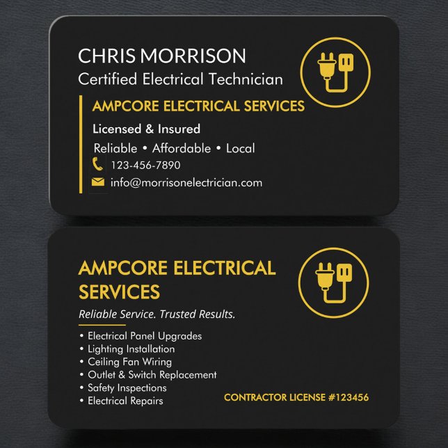 Tarjeta De Visita Electricista (Subido por el creador)