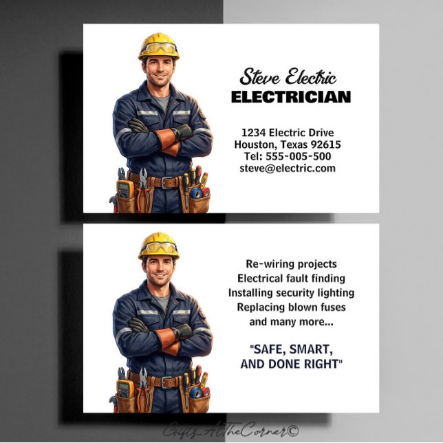 Tarjeta De Visita Electricista  (Subido por el creador)