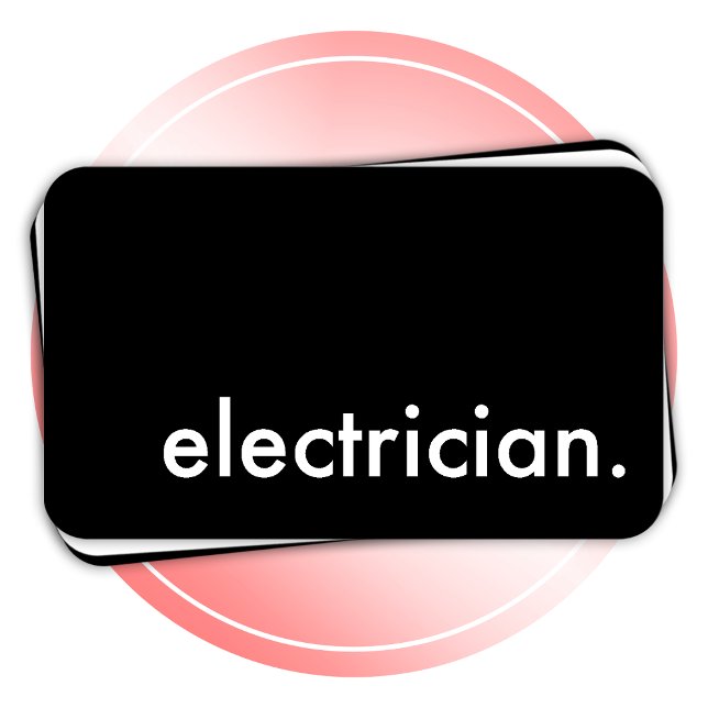 Tarjeta De Visita electricista. (Subido por el creador)
