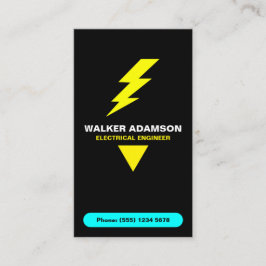Tarjeta De Visita Electricista de trabajo eléctrico (Lightning QR Co