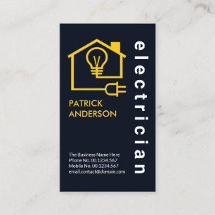 Tarjeta De Visita Electricista del circuito de cableado eléctrico d